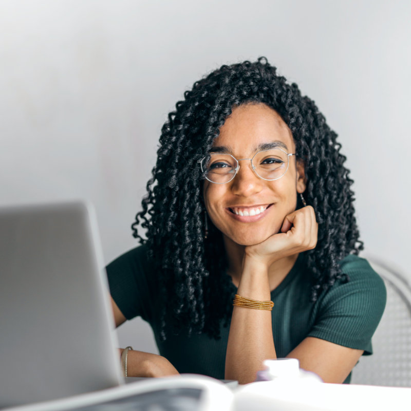 girl with a beautiful smile